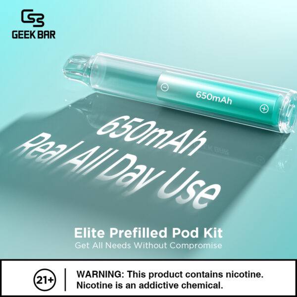 原廠正品 Geek Bar Elite Prefilled Pod Kit 菁英 一次性換彈 電子煙