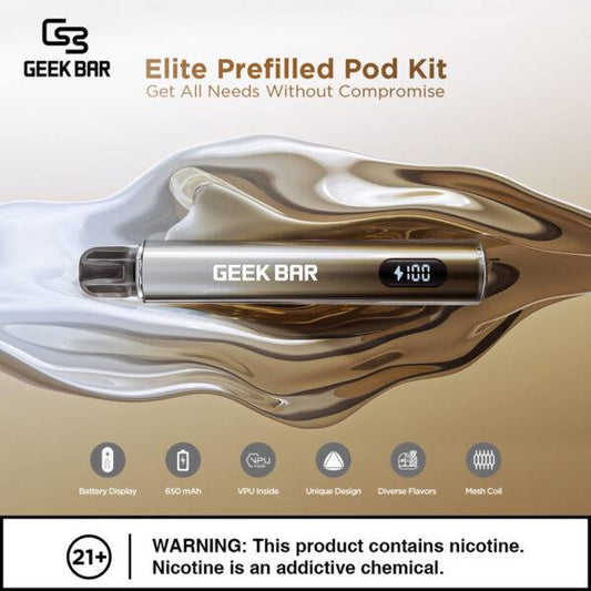 原廠正品 Geek Bar Elite Prefilled Pod Kit 菁英 一次性換彈 電子煙