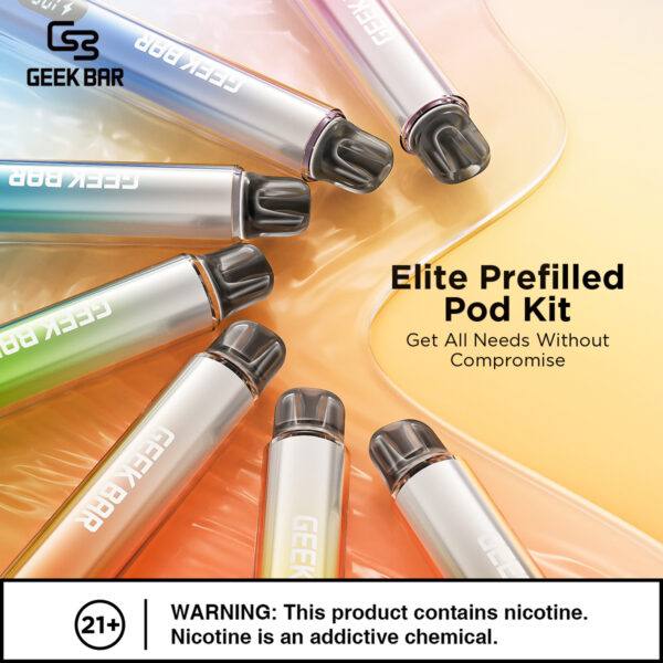 原廠正品 Geek Bar Elite Prefilled Pod Kit 菁英 一次性換彈 電子煙