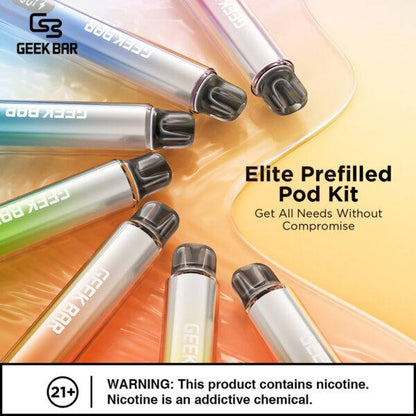 原廠正品 Geek Bar Elite Prefilled Pod Kit 菁英 一次性換彈 電子煙