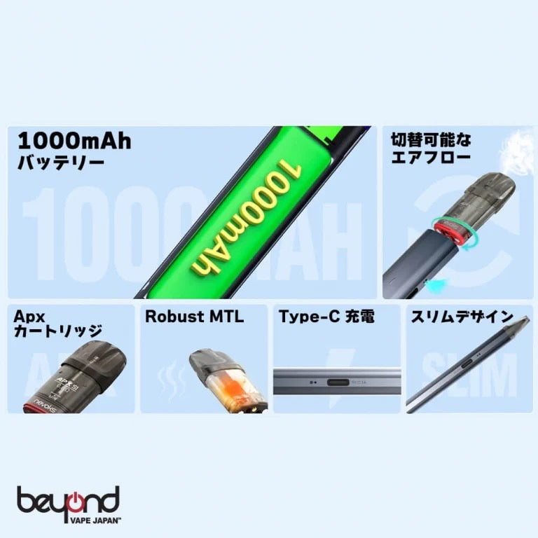 原廠正品 NEVOKS APX S2 1000mAh 小煙套裝 電子煙套裝