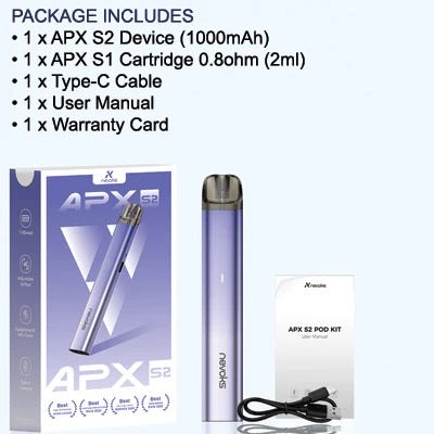 原廠正品 NEVOKS APX S2 1000mAh 小煙套裝 電子煙套裝