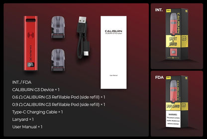 原廠正品 Uwell Caliburn G3 主機套裝 石中劍 王者之劍 空煙彈 替換倉 空油倉