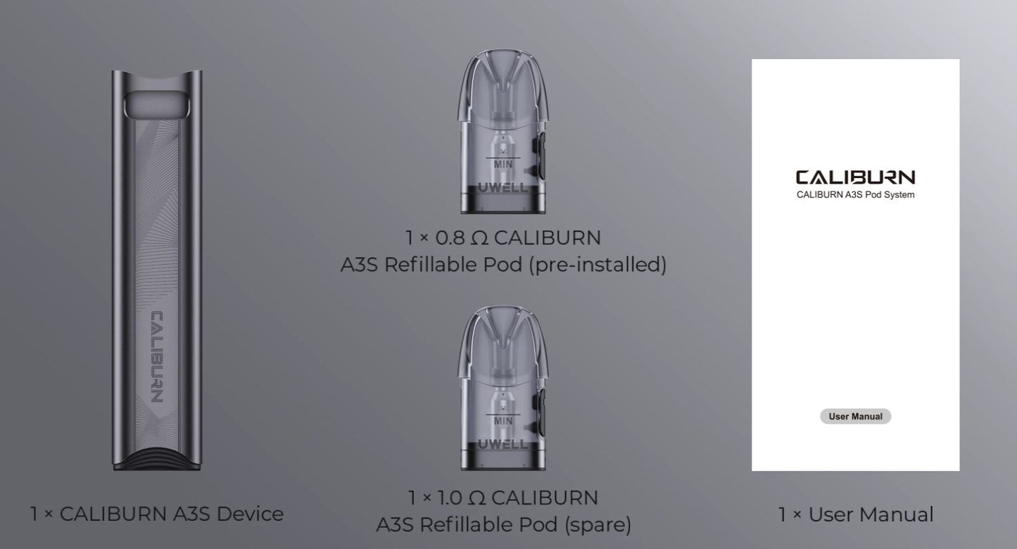 原廠正品 Uwell Caliburn A3S 咖哩棒 A3S