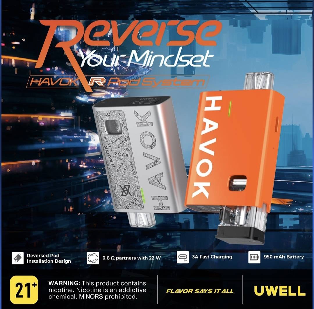 原廠正品 100%不漏油【Uwell Havok R】咖哩棒 酒壺 電子煙主機 空煙彈