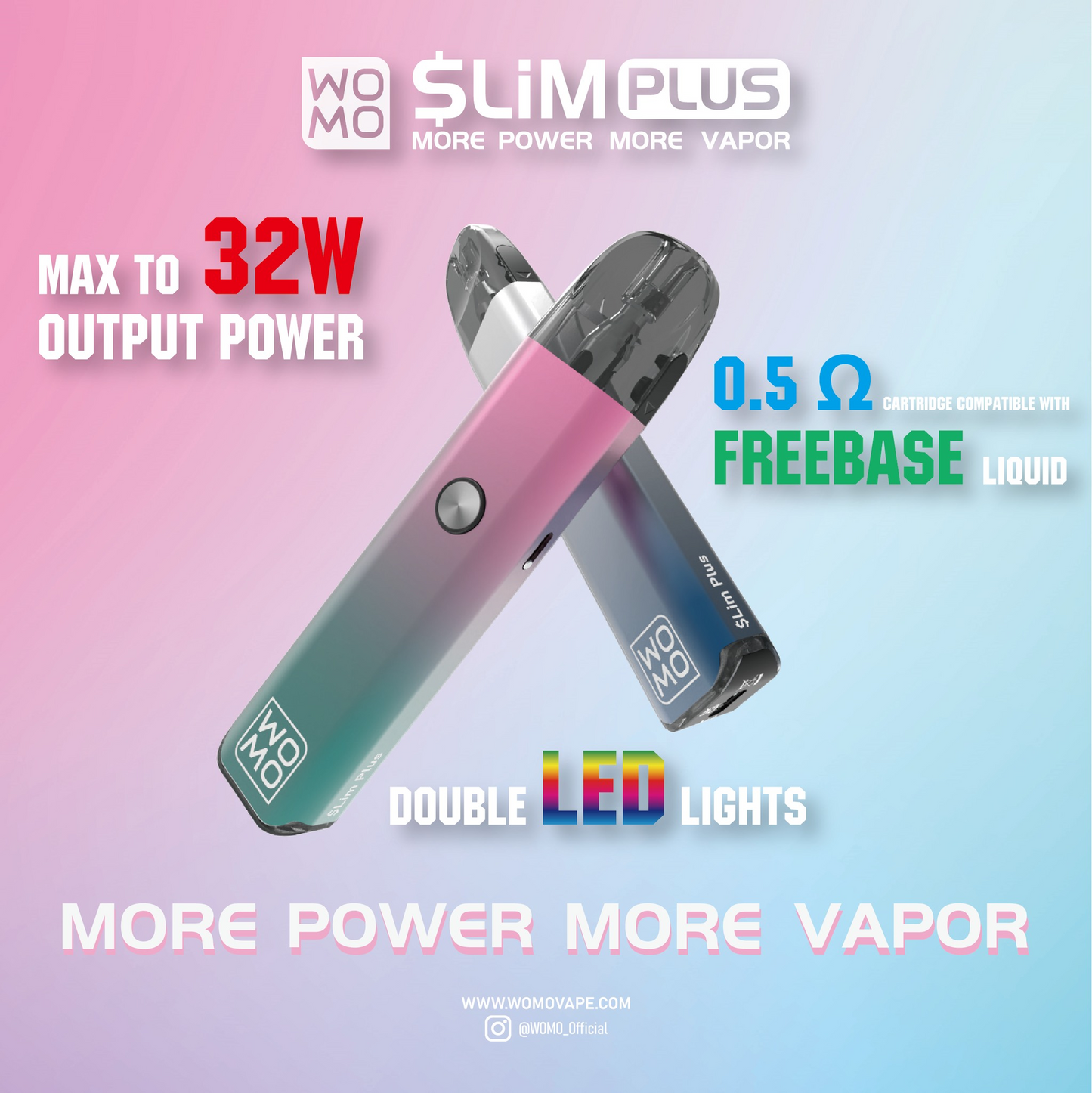 原廠正品 WOMO Slim Plus 奧默 32W 通用 OXVA XLIM 小蠻牛  XLIM PRO