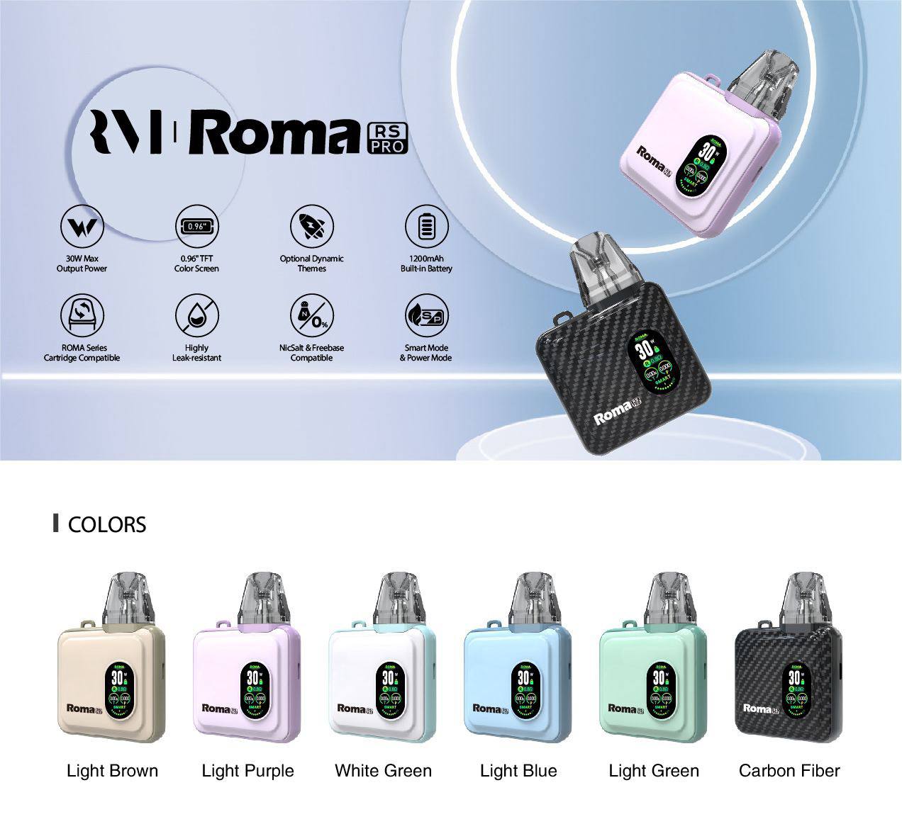 原廠正品 ROMA 羅馬 RS PRO  OXVA XLIM SQ Pro 小蠻牛 1200mAh